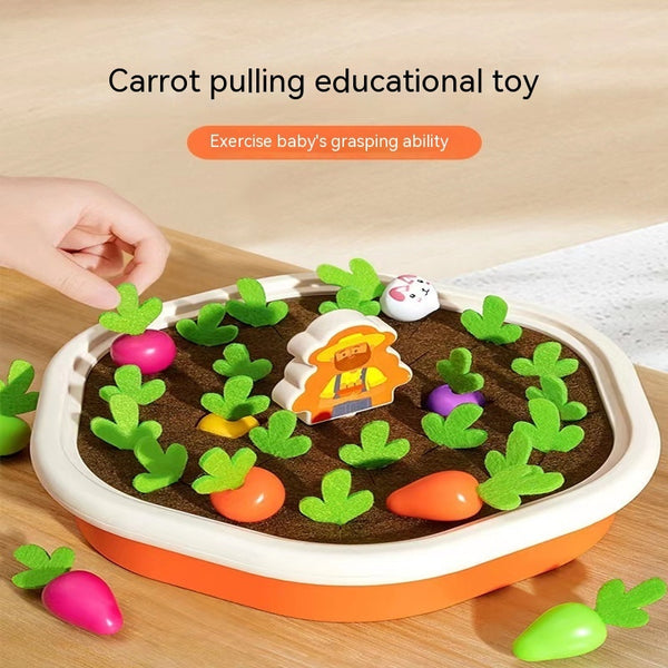 Baby pull carrot early childhood education parent-child interactive toy